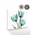 thumbnail image 2 of Turquoise Aqua Tulips Wall Art for Living Room,Canvas Picture Wall Decor for Bathroom Bedroom,Spring Floral Botanical Plant Painting Artwork for Office Kitchen Hallway Dining Room Home Decor 12"x16", 2 of 8