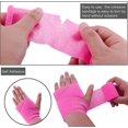thumbnail image 3 of 15 rollos de vendajes elásticos autoadhesivos (rosa neón), vendaje autoadhesivo de 2 pulgadas, cinta de vendaje autoadhesiva para hinchazón de tobillo y muñeca, esguinces, 3 of 5