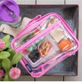 thumbnail image 4 of Wildkin Boîte à Lunch Isolée pour Enfants – Durable et Réutilisable pour l'École et les Voyages - Transparente avec Bordure Rose, 4 of 4