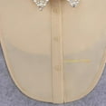 thumbnail image 6 of LoudSung Fake Collar Detachable Half Shirt Blouse False Collar Elegant Crystal Decorative Pure Color for Women Girls, 6 of 8