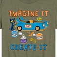 thumbnail image 3 of Pete The Cat - Imagine It Create It Race Car - Toddler And Youth Short Sleeve Graphic T-Shirt, 3 of 6