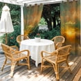 thumbnail image 2 of City Sunset Landscape Outdoor Curtains for Patio, Gradient Clouds Modern Sunshade Privacy Drapes Grommet Waterproof Outside Curtains for Porch/Cabana/Balcony 54"x 84", 1 Panel, 2 of 9