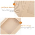 thumbnail image 3 of 10 cajas de regalo Kraft para galletas, pasteles y manualidades con ventana transparente., 3 of 5
