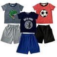 thumbnail image 1 of Kit 3 Conjuntos Playera con AplicaciÃ³n y Shorts para NiÃ±o Talla 4 aÃ±os Kiss Shorts y Bermudas para NiÃ±os, 1 of 5