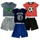 thumbnail image 1 of Kit 3 Conjuntos Playera con AplicaciÃ³n y Shorts para NiÃ±o Talla 6 aÃ±os Kiss Shorts y Bermudas para NiÃ±os, 1 of 5