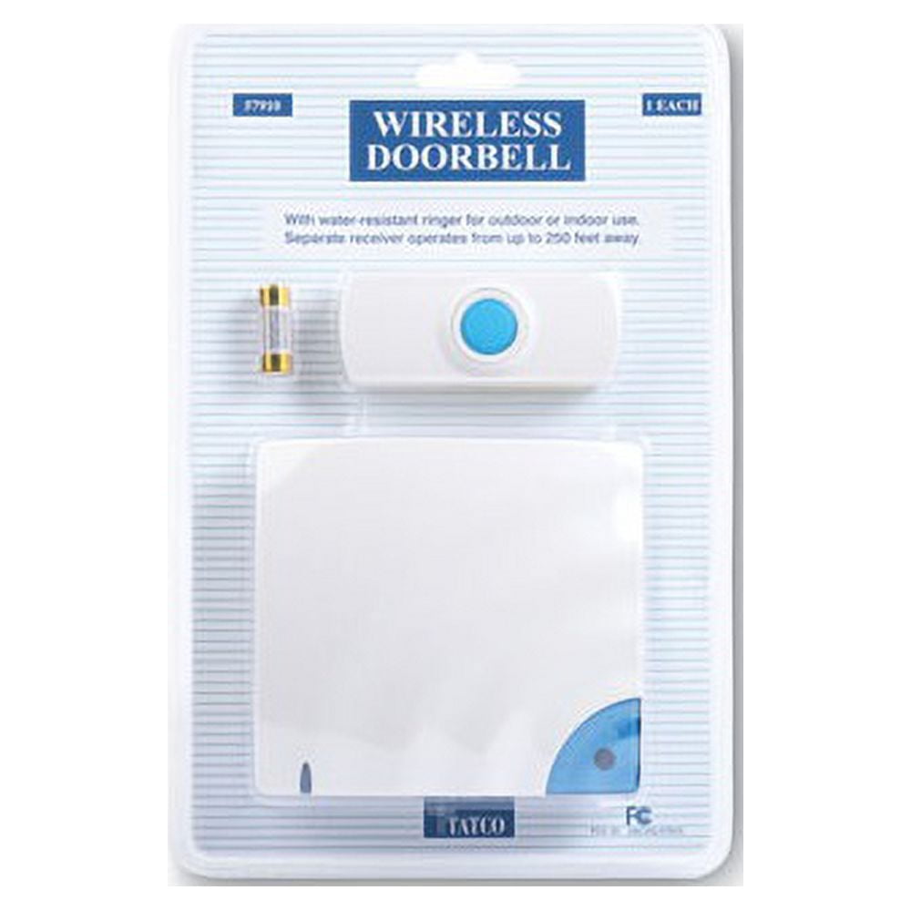 Tatco Doorbell, Operated, 1.38w X 0.75d X 3.5h, Bone