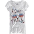 thumbnail image 1 of Aeropostale playera gráfica con estampado de pantalla para mujer, rojo, XS, 1 of 1