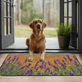 thumbnail image 4 of ARISTURING  Floral Spring Coir Door Mat for Front Door, Entryway, Lavender Flower Welcome Mat for Garden, Garage, Patio, Home, Porch Decor, Coco Coir Doormat 19.68*39.37 in, 4 of 6