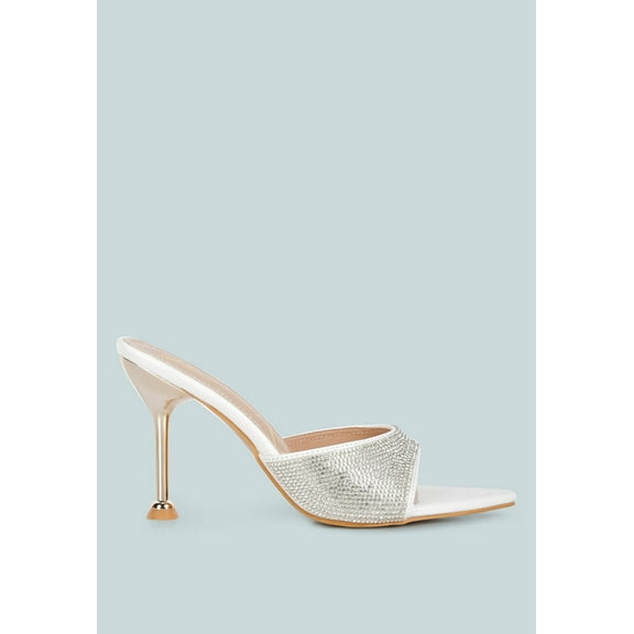 Sundai Rhinestone Embellished Stiletto Sandals