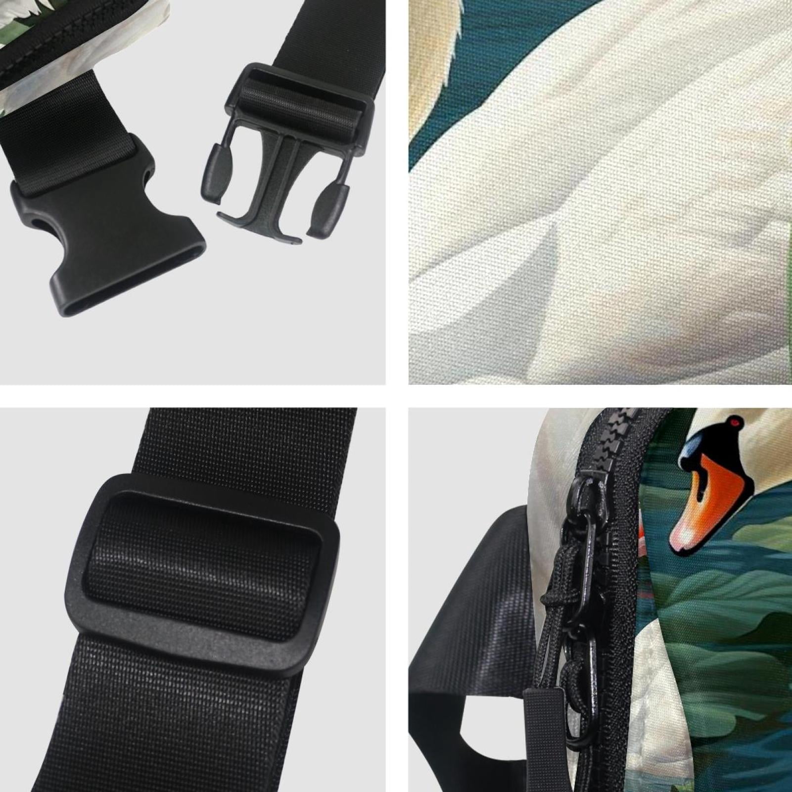 Swans Lightweight Adjustable Sling Bag Waist Pack with Extension Strap Unisex - Ideal for Travel and Outdoor Activities