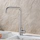 thumbnail image 3 of Grifo de cocina innovador, fácil instalación, construcción de latón macizo, acero inoxidable, aireador Swiss Neoperl, control preciso de agua fría y caliente, pico de arco alto para fregadero doble y, 3 of 5