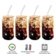 thumbnail image 2 of Juego de vasos de vidrio DAMCONME de 16 onzas con tapas y pajitas, diseño de 4 estrellas, 2 of 9