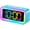 Blue, variant on Cute  Loud  Clock with RGB Night Light -  for Girls Room Decor and Kawaii Gifts, Small Size for Bedside or Desk Lamp in Bedrooms, Ideal for , Teens (Light )