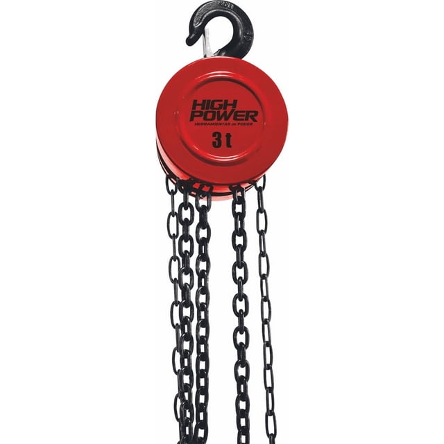 Garrucha 3 Toneladas Con Cadena 3m High Power CH03-C