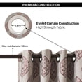 thumbnail image 4 of Deco Window 100% Blackout Curtains for Room Decor 90 inch Long (Red, 52"W x 90"H, 2 Panel), 4 of 5
