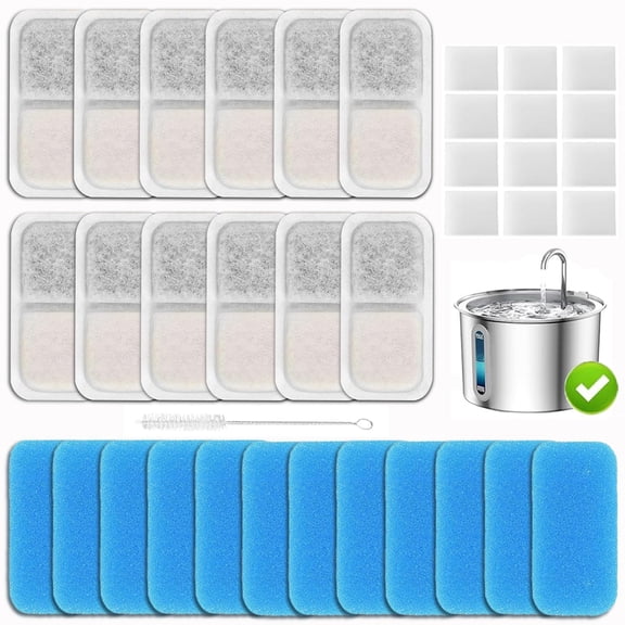 Pet Fountain Filters Fit for oneisall PWF-001 2L/67oz Cat Water Fountain