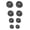 Black, variant on Ear Tip for LIVE BUDS 3/Beam 3 Earphone Replacement Ear Buds Ear Caps Earplug Eartips for Earbuds, 4Pair