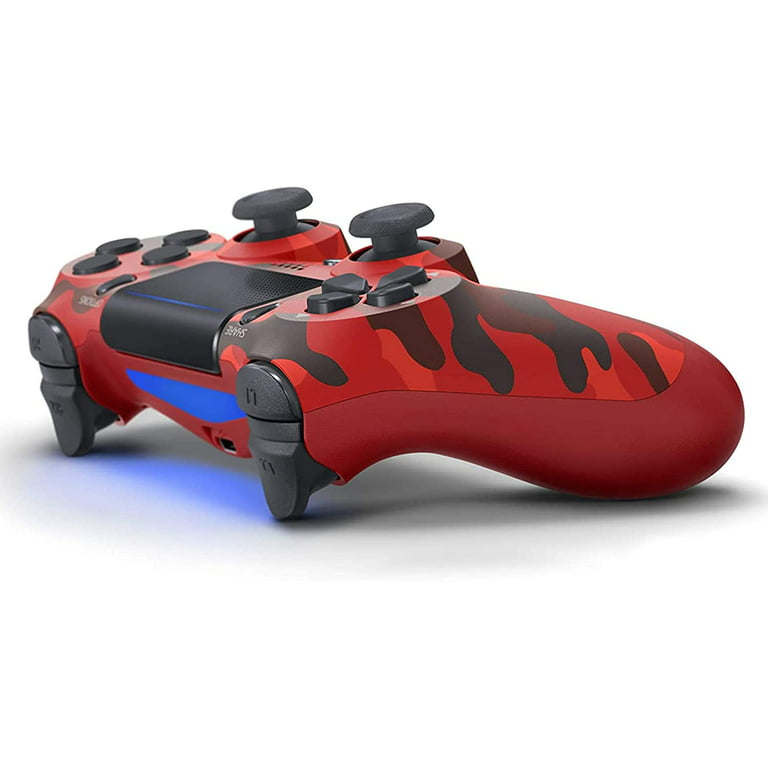 SPBPQY Wireless Game Controller Compatible with PS4,Analog Sticks/6-Axis Motion Sensor With Charging Cable- Red Camo Walmart.com
