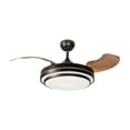 thumbnail image 1 of Ventilador De Techo Retráctil 42", Luz LED, Negro Mate, 3 Aspas, 6 Velocidades, 1 of 5