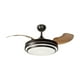 thumbnail image 1 of Ventilador De Techo Retráctil 42", Luz LED, Negro Mate, 3 Aspas, 6 Velocidades, 1 of 5