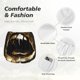 thumbnail image 4 of Balery Golden Lips Modern Sculpture Pantalones cortos deportivos para mujer con forro y dos bolsillos, elásticos, para entrenamiento, gimnasio, yoga-X-Large, 4 of 7