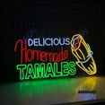 thumbnail image 3 of Handmadetneonsign Tamales Neon Sign, Mexican Tamales Led Sign, Tamales Food Wall Art Decor 95165, 3 of 5
