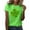 Green, variant on TSADFHJI Womens Tops Trendy 2024 Dressy Women Fashion Casual Top Shirt Short Sleeve Round Neck Green Tops Xxl Mint Green