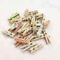 thumbnail image 2 of Matsuzay Paquete de 100 Mini Clips para fotos, pinzas para la ropa artesanales de papel de madera, decoración artística, pinzas portátiles para Artesanía Matsuzay HA012313-00, 2 of 6