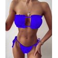 thumbnail image 1 of Sexy Bikini 2023 plisado Bandeau traje de baño femenino traje de baño mujeres Mini Tanga Bikini conjunto bañista natación ropa de playa para traje de baño Tan Jianjun unisex, 1 of 2