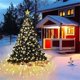 thumbnail image 2 of Guirnalda de luces LED para decoración de árbol de Navidad, 8 modos, impermeable, con forma de anillo, para exteriores, 280/400 LED, para fiestas, bodas y jardines, 2 of 4