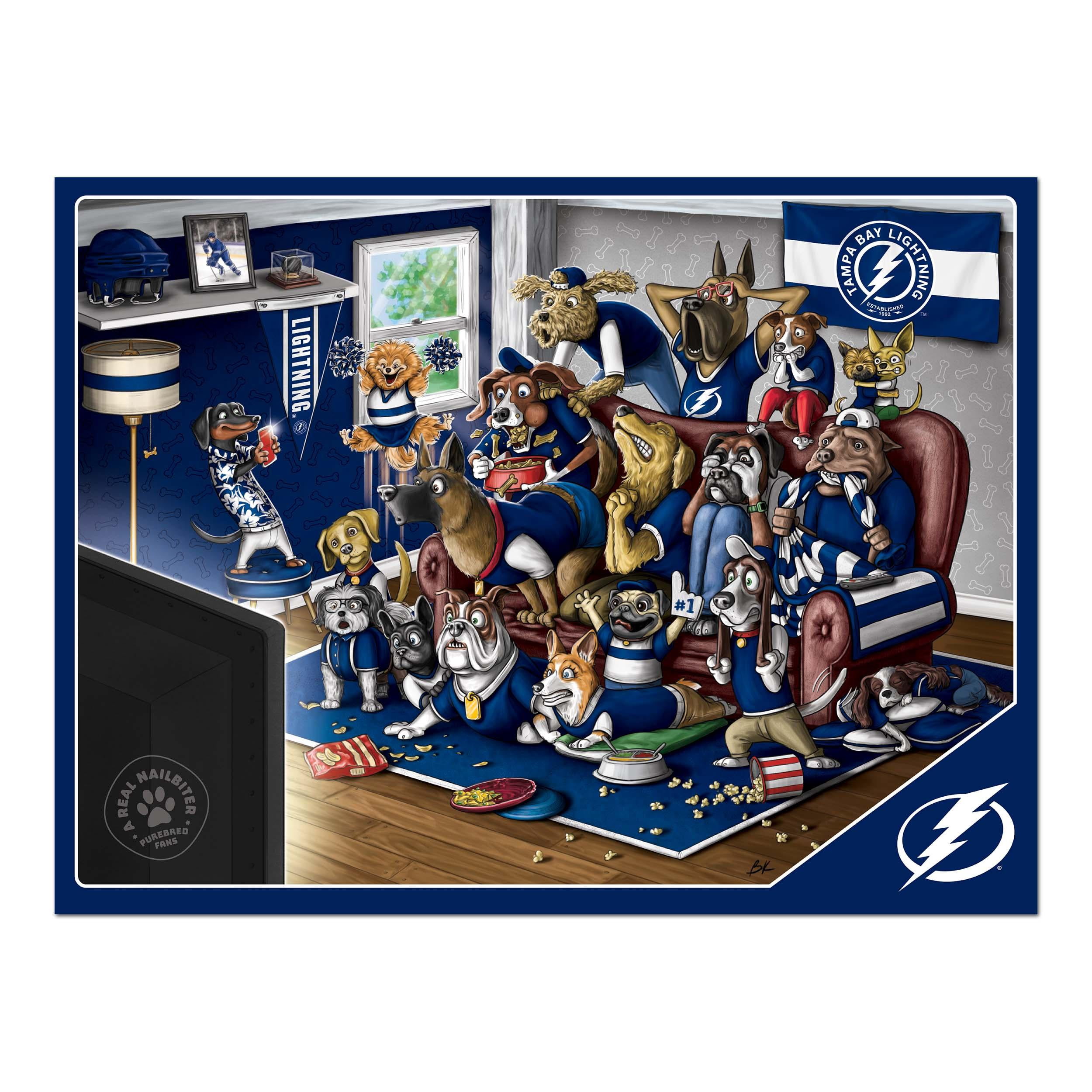 YouTheFan NHL Tampa Bay Lightning Purebred Fans Nailbiter Puzzle - 500 PC