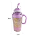 thumbnail image 7 of ACDANC 2026 New 1300Ml Water Bottle with Handle Lids Straws Leak-Proof Drinking Mug Bpa-Free Heat-Resistant Portable Water Cup for Sports Travel Office Red 1300Ml, 7 of 7