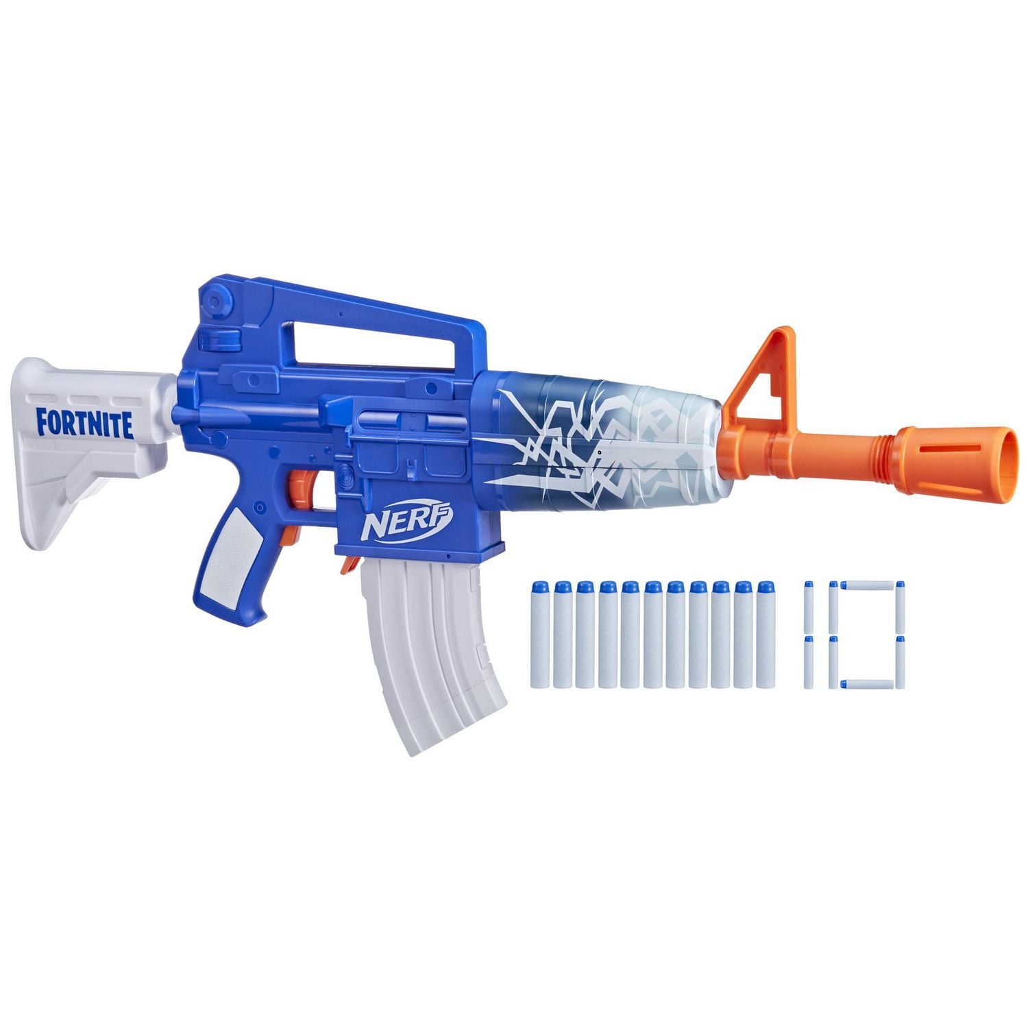 NERF Fortnite Blaster ブルー　ラマセット Nerf Fortnite Blue Shock Blaster, 10-Dart Clip, 10 Elite