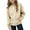 Beige, variant on Toddler Girl Jacket Girls' Zipper Casual Fashion Solid Color Long Sleeved Sports Jacket With Pockets For 5-14 Years Girls Lightweight Jacket Cute Fall Tops Cute Teen Tops