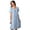 Blue, variant on Women's Shadowline 36280X Plus Petals Short Sleeve Gown (Turquoise 1X)