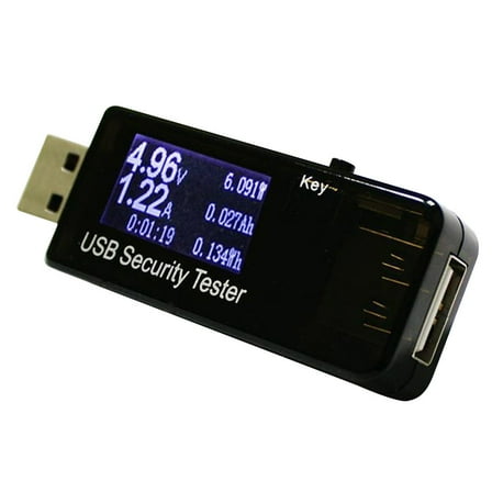 FUEENIRVA 1Pack Plastic USB Voltage Meter with Over Protection for Power Supply Equipment