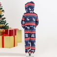 thumbnail image 4 of GYRATEDREAM Matching Christmas Pajamas for Family, Holiday PJs Hooded One-Piece PJS Family Jumpsuit Vacation Deer Loungewear, 4 of 11