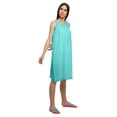thumbnail image 5 of Moomaya Cotton A-Line Sleepwear For Ladies Round Neck Button Placket Nightdress, 5 of 6
