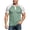 Green, variant on ZHOGXU Fashion Patchwork Short Sleeve O Neck Men's T Shirts With Button Comfortable Everyday Wear