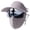 Grey, variant on Three In Summer Full Face Cycling Sun Shield Gear for Outdoor Riding Ice Silk Sunscreen Face Protector Hat with Integrated Design