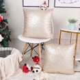 thumbnail image 4 of PiccoCasa 2 Pcs Sparkling Sequin Throw Pillow Covers 18" x 18'' Champagne, 4 of 8