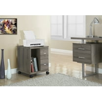 Monarch Office Cabinet Dark Taupe With 2 Drawers On Castors