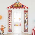 thumbnail image 5 of Wiywef 3Pcs Carnival Circus Porch Banner Set - Party Awning Hanging Decorations, Welcome Door Banners for Birthday Baby Shower Circus Theme Party Supplies, 5 of 7