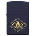 thumbnail image 2 of Zippo Campfire Design Navy Matte Pocket Lighter, 2 of 7