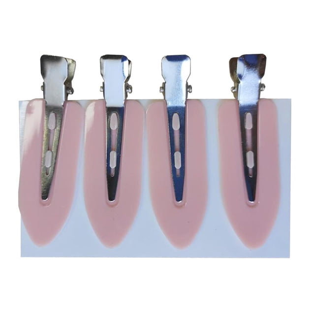 4 pinzas cabello sin dobr para peinado, flequillo, , sección shamjiam Pinzas para el cabello sin doblar