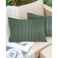 thumbnail image 6 of Geometric Green Throw Pillow Cover, Modern Minimalism Art Striped Rectangle Decorative Pillow Case Protector Soft Cushion Cover Lumbar Pillowcase for Couch Sofa Bedroom Car Chair Decor 12x20 Inch, 6 of 8