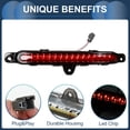 thumbnail image 4 of Luces de freno LED únicas para Ford Mustang 2010-2014, impermeables, con carcasa de plástico negra, 4 of 7