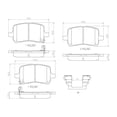 thumbnail image 2 of BALATAS CERAMICAS COBALT 2006 al 2007 CHEVROLET 2.4L L4 Delanteras BREMBO ., 2 of 5