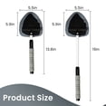 thumbnail image 6 of STORGENER Windshield Cleaner Tool, 4 Washable Reusable Microfiber Pads, Extendable Long Handle, Auto Interior & Exterior Glass Wiper Kit for Office and Home, Gray, 6 of 7