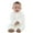 White, variant on Vedolay Boy's Romper Boy's Casual High Waist Cold Shoulder Striped Print Belted Jumpsuit Wide Leg Rompers,White 3-6 Months